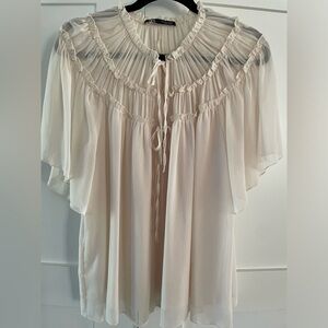 Zara short sleeve blouse